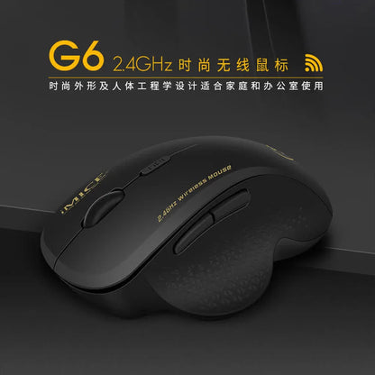 Gaming ABS Wireless Mouse Ergonomic Computer IMICE Mouse 2.4Ghz Gamer PC Optical Mouse With USB Receiver 1600 DPI For Laptop PC