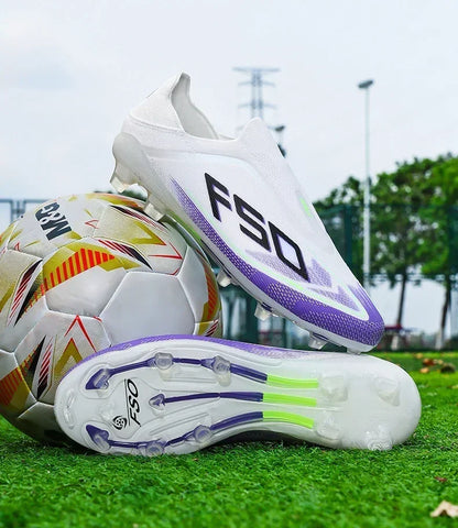 Nouvelles Chaussures de Football pour Hommes Antidérapantes, Crampons Garçons, Chaussures de Foot à Succès, Baskets de Match Extérieur sur Gazon, Haute Qualité, Montantes, Légères