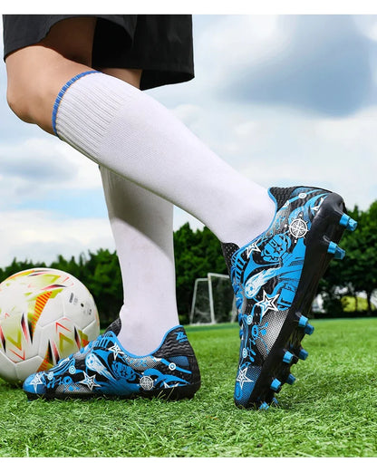 Nouvelles chaussures de football pour hommes et garçons, chaussures de football originales TF/AG, chaussures de football professionnelles pour terrain intérieur, crampons de football, baskets antidérapantes.