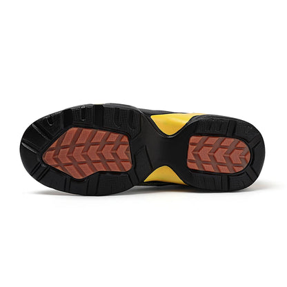 Trendige Colour-Block-Sneaker für Herren in Übergröße, bequeme, rutschfeste, geschnürte und robuste Freizeitschuhe für Outdoor-Aktivitäten von Herren