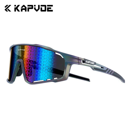 Kapvoe Mode-Sonnenbrillen für Herren – Coole Fahrradbrillen, MTB, Skaten, UV400, Angelbrillen, Herren, Damen, Fahrradbrillen
