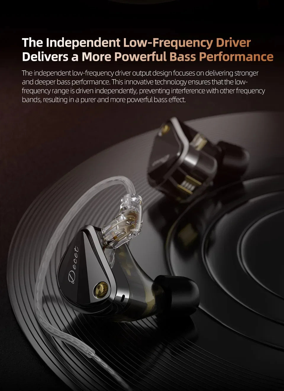 KZ Decet 5DD Dynamic Drive Earphones Adjustable Earbuds 10 Unit Upgraded Drive HIFI in Ear Wired Music Headphones 2PIN Cables