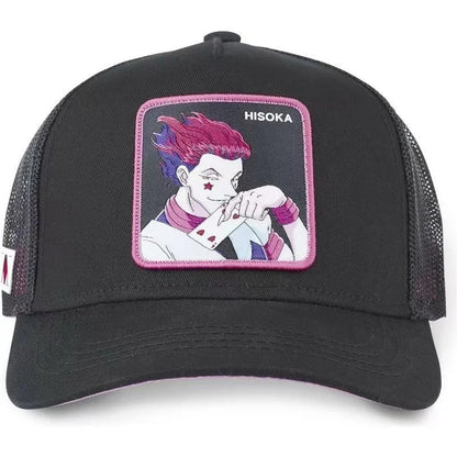 Hunter X Hunter – letní kšiltovka typu snapback pro muže s výšivkou, ve stylu hip-hopu, s nastavitelným kšiltem proti slunci, síťovaná kšiltovka typu „trucker“