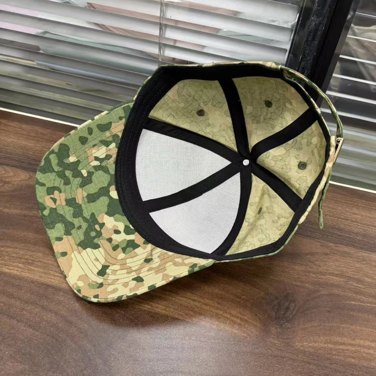 M19 NFP - Cappellino da baseball multicolore con motivo mimetico Flecktran dei Paesi Bassi, da uomo, per attività all'aperto, verde