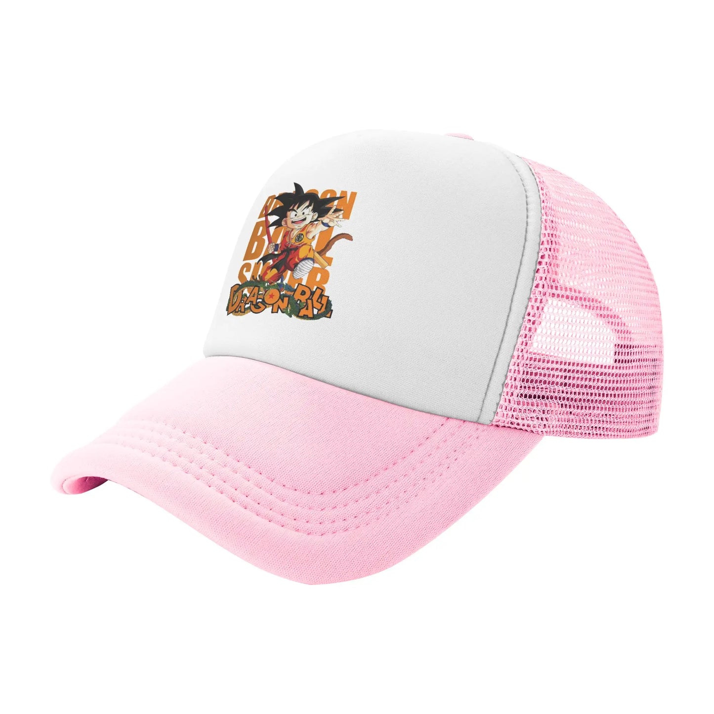 Dragon Ball Z Trucker Hat Super Saiyan Son Goku Hat Sun Hat Sun Caps Adjustable Snapback Caps Mesh Baseball Caps Wholesale New