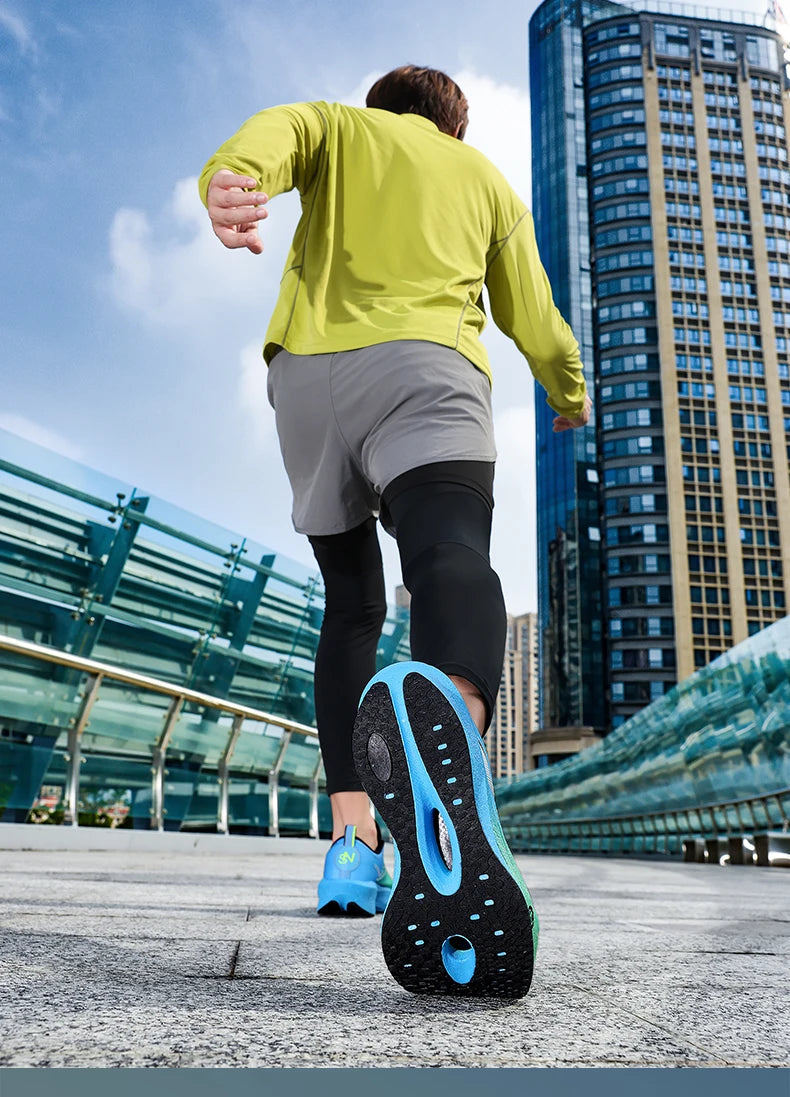 Carbon Plate Sports Running Shoes Marathon Men Breathable Lightweight Women's Comfortable Athletic Nonskid Chunta Sneakers