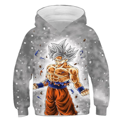 2025 Autumn Cool Dragon Ball Z Kids Boys Sweatshirts Children Casual Boy Hoodies Pullover Anime Dragon Ball Hoodie Hooded Coats, produit gaming premium Fraquane