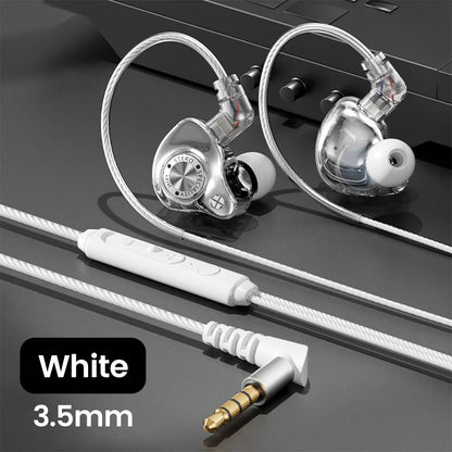 Original 15D Super Bass In Ear Headphone With Mic 3.5mm AUX/Type-C Digital Chip Headset For iPhone 17 Huawei Xiaomi Android