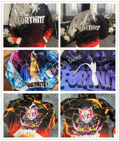 Φούτερ με κουκούλα Fortnite Peely Print New Design για άνδρες, γυναίκες και παιδιά, μακρυμάνικο, μοντέρνο casual streetwear pullover