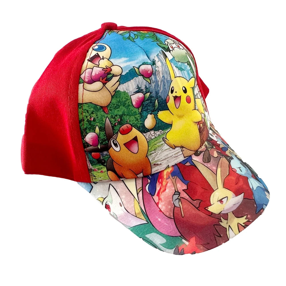 1 Pc Cartoon Baseball Cap Pokemon Action Figures Pikachu Hat Festival Party Supplies Kid Gift Toy