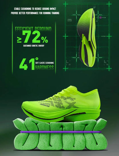 IRUNSVAN Zapatillas deportivas con placa de carbono para maratón, zapatillas profesionales de running, amortiguadoras, transpirables, para jogging, unisex 095