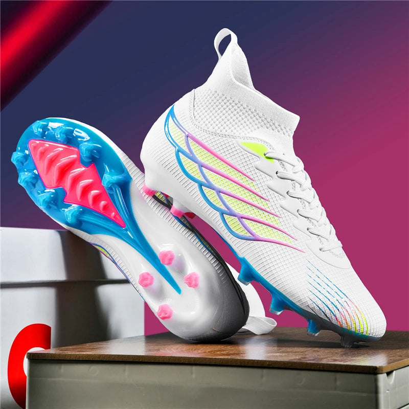 Chaussures de Football antidérapantes pour hommes, bottes de Football TF/FG, respirantes, pour l'extérieur, basses, antidérapantes, baskets de sport