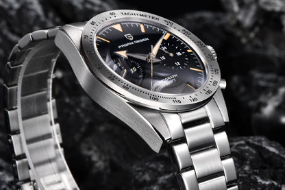 2026 New PAGANI DESIGN Retro Mens Watches Moon Quartz Watch For Men Speed Sports Chronograph AR Sapphire VK64 Clock Reloj Hombre