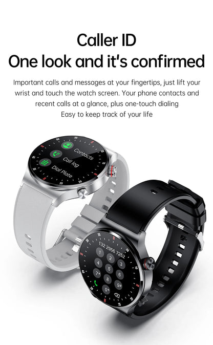 Luxury QW33 Smart Watches Men NFC Wireless Call Fitness Waterproof Sports Wrist Intelligent Smartwatches for Women Android 2026