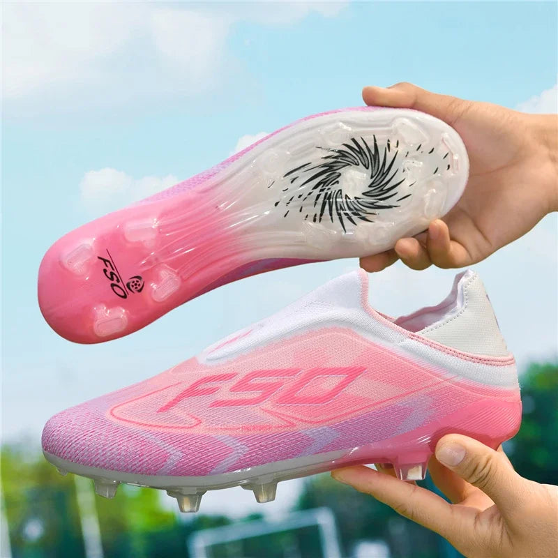 Nouvelles chaussures de football pour hommes, chaussures de sport respirantes, chaussures de futsal antidérapantes, chaussures de football ultralégères, haute tige, haute qualité, pour match en extérieur