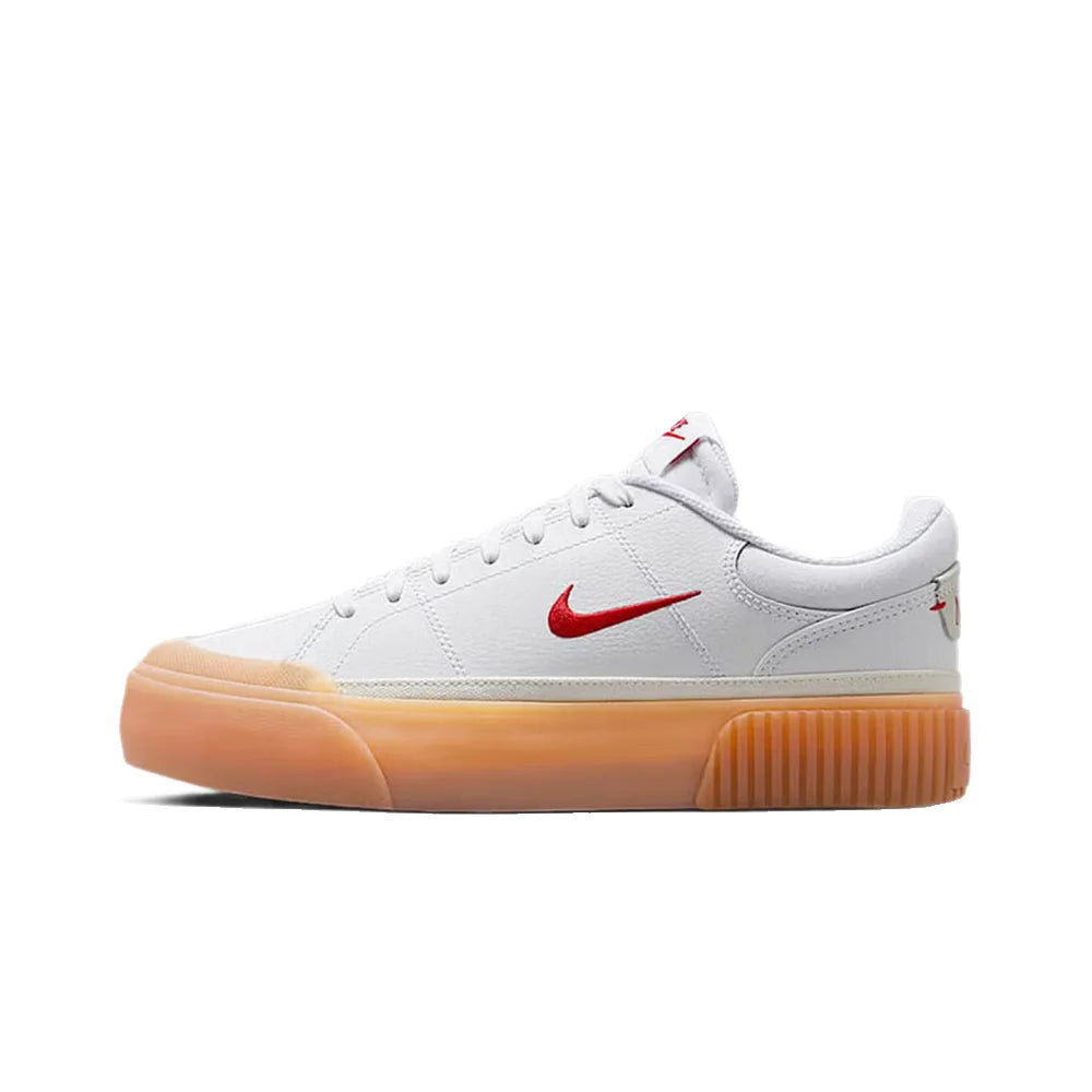 Nike Court Legacy Lit Leather Comfort Slip-Resistant Cushioning Durable Low-Top Tennis Shoe Women's DM7590-100