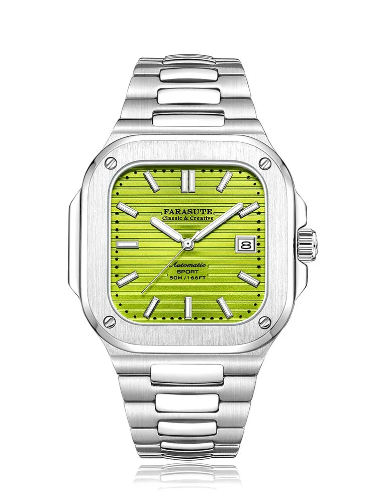 Montre de luxe automatique pour homme FARASUTE, mouvement Miyota9019, ultra-fine (8,9 mm), luminescente, étanche à 5 ATM