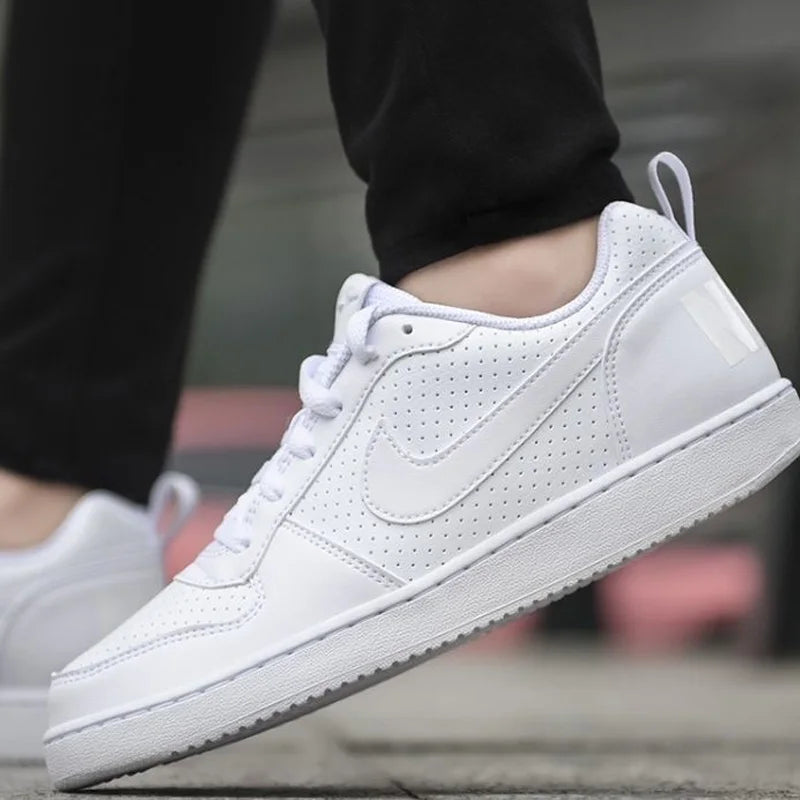 Nike Court Borough Retro Versatile Casual Non-Slip Breathable Balanced Low-Top White Av3171-100