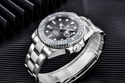 PAGANI DESIGN V2 Japan Mov't 40MM Luxury Men Mechanical Watch Sapphire Glass Ceramic Bezel Automatic Diving Watches for Men