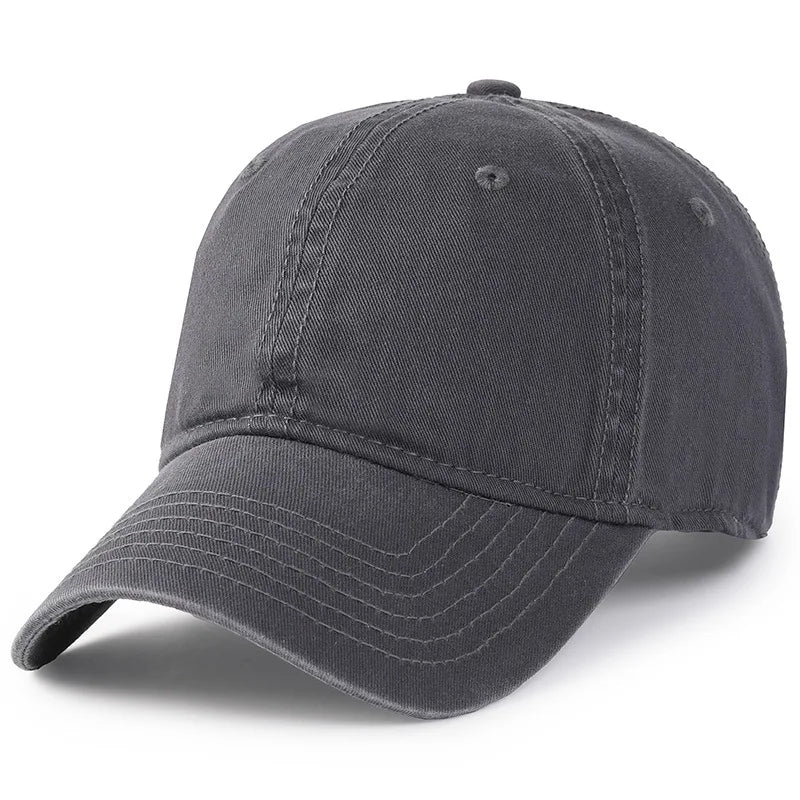 Baseball kapa Big Head Plus Size iz 100 % bombaža, primerna za moške in ženske, nastavljiva kapa »Dad Hat«, velikost 58–60 cm, 61–65 cm
