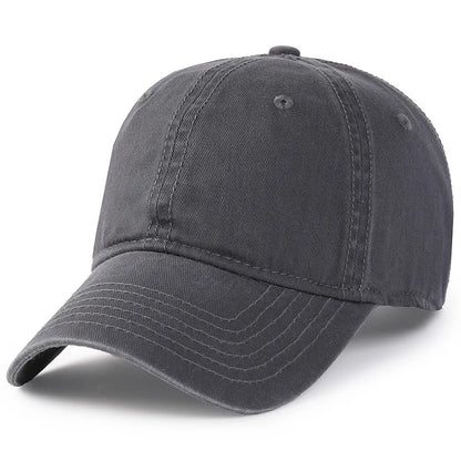 Baseball kapa Big Head Plus Size iz 100 % bombaža, primerna za moške in ženske, nastavljiva kapa »Dad Hat«, velikost 58–60 cm, 61–65 cm