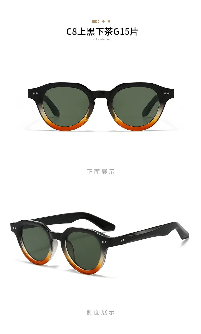 2025 Europe Designer Fashion Sunglasses Men Women Rives Sunset Casual Travel Sun Shades UV400 Suitable Oval Glasses