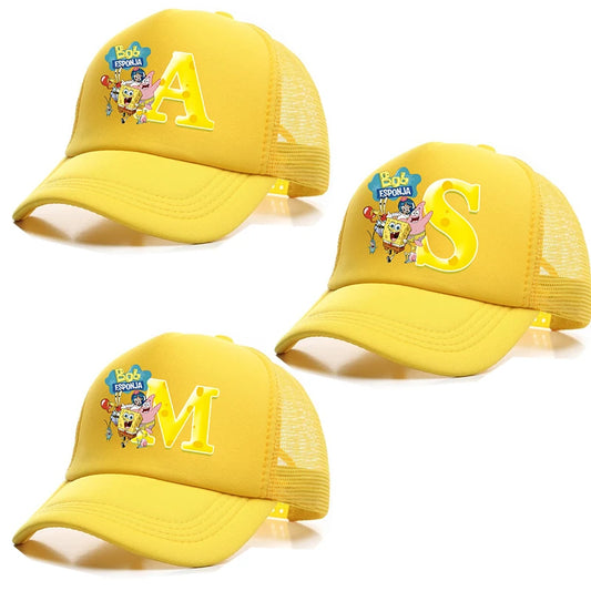 SpongeBob SquarePants Baseball Hats Fun Cartoon Anime Figures Sun Hat Parent Child Kawaii Peaked Cap Trendy Cute Outdoor Caps