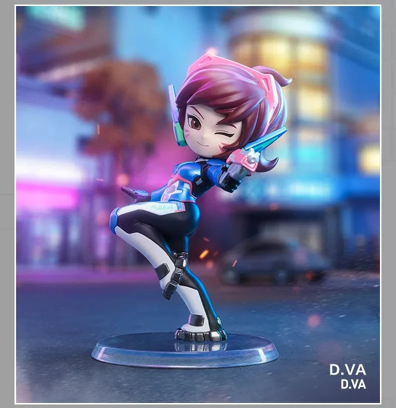 Aito POP MART Overwatch Play Of The Game -sarjan blind box PVC-keräilyfiguuri, työpöytäkoriste, tyttöjen lelumalli faneille
