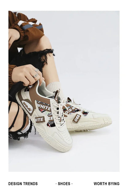 Skateboard Heren schoenen Zomersneakers Leer Casual Mode Outdoor Hardlopen Sport Wandelen Tennis Platform Designer Luxe