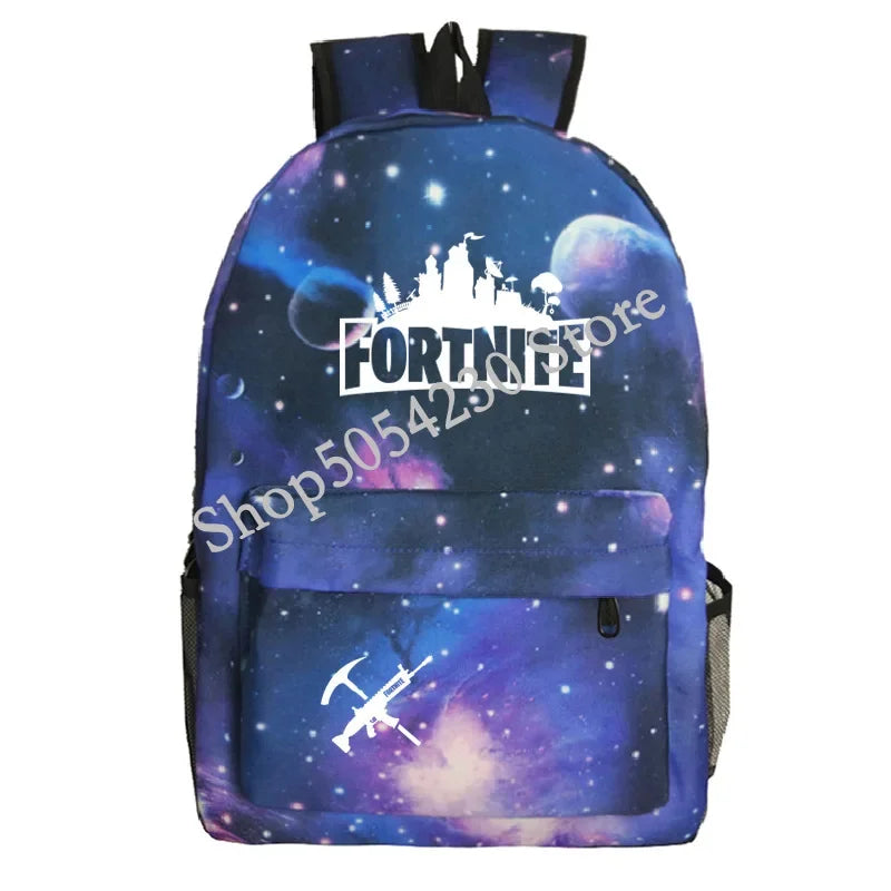 Fortnite Children's Backpack Large Capacity Bolsa Escolar High Quality Waterproof Men Women Victory Game Stationary Kid Rucksack