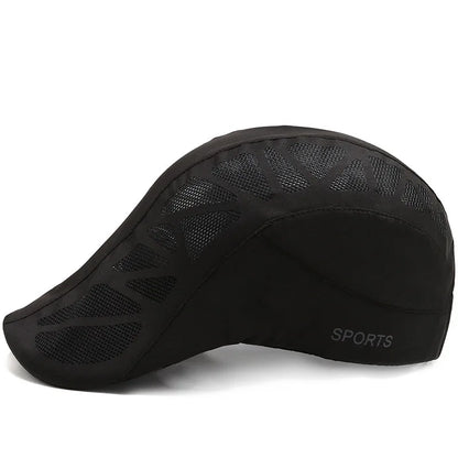 Boné de basebol unissexo com letras impressas, de secagem rápida; chapéus de sol; bonés de malha respirável para atividades ao ar livre no verão; boinas; viseiras; chapéus de golfe
