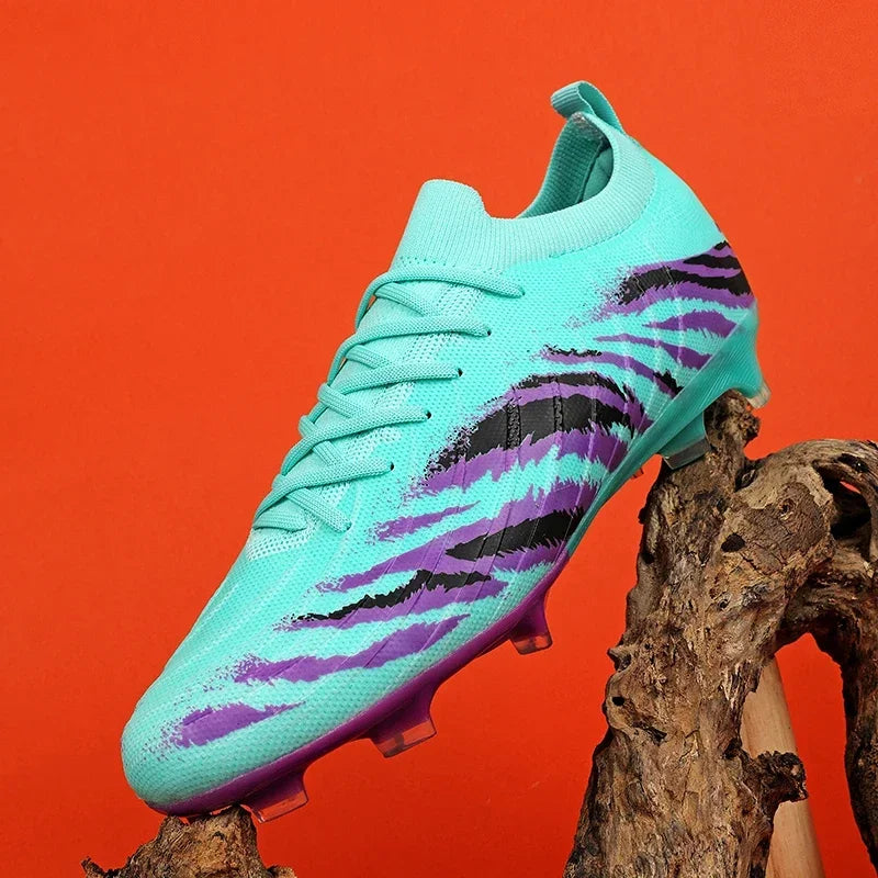 Nuevos zapatos de fútbol unisex para hombre, tacos de fútbol para adultos, ultraligeros, para exterior, deportivos, antideslizantes, cómodos, para césped, de alta calidad