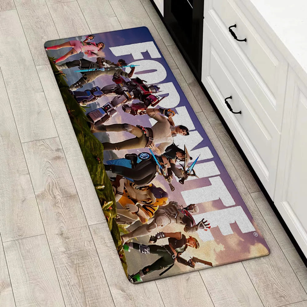 Fußmatte für die Eingangstür im Fortnites-Game-Design, rutschfester Küchenteppich, Teppiche für Wohnzimmer, Balkon und Badezimmer, Fußmatte, Bodenmatten, Teppich