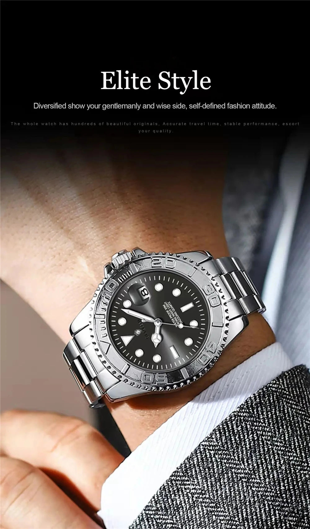 Montres de luxe pour homme - Nouvelle marque - Montres-bracelets sportives et tendance à quartz - Cadeaux pour homme - Montres automatiques - Horloge numérique « Café » pour homme