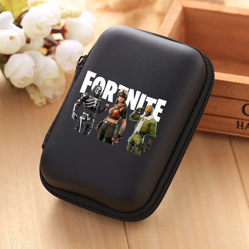 New Fortnite Storage Bag Multi-Function Data Cable Charger Organizer Travel Earphone Protective Pouch Children's Birthday Gift