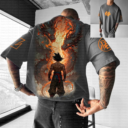 Son Goku Dragon Ball Anime 2025 Καλοκαιρινό T-shirt Ανδρικό Harajuku Oversized Ρετρό Streetwear Γυναικείο Casual Φαρδύ Κοντομάνικο Unisex Top