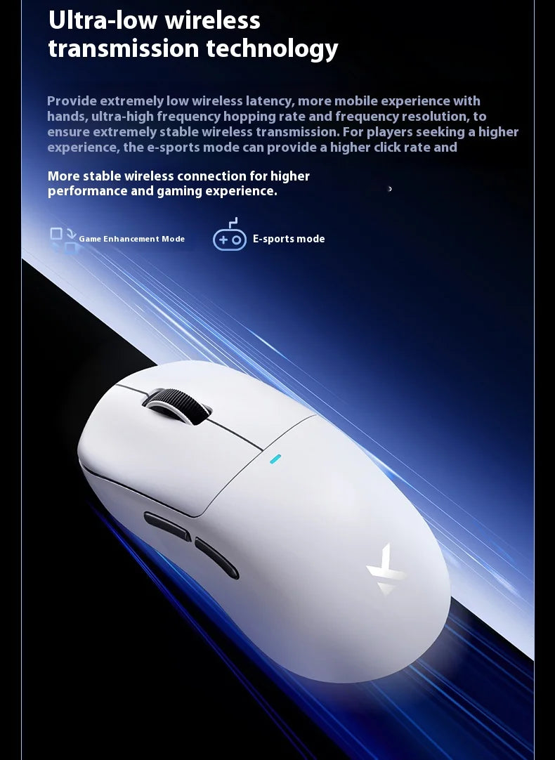 MCHOSE M7 Ultra Ergonomic Gaming Mouse PAW3950 Super Sensor TOPSPEED 8000Hz Polling Rate Lightweight Design Realtek Master Mice