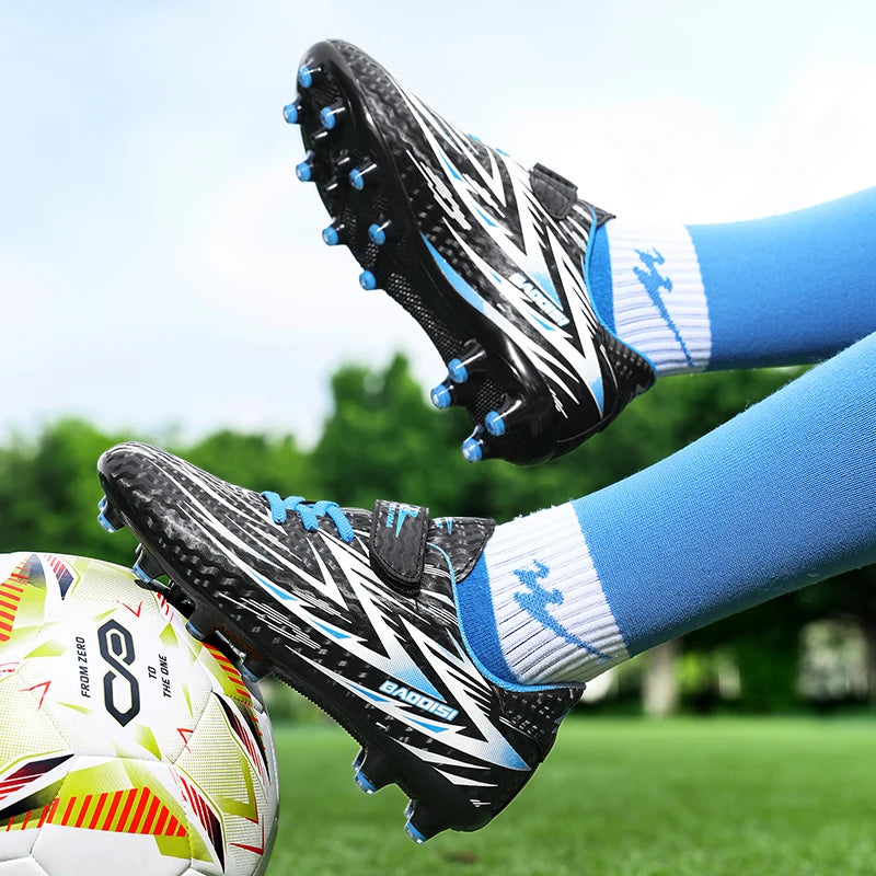 Nouvelles chaussures de football pour enfants, crampons antidérapants pour terrain de football, chaussures de football pour enfants, bottes de football d'intérieur, baskets professionnelles rapides, pointures 28-39.