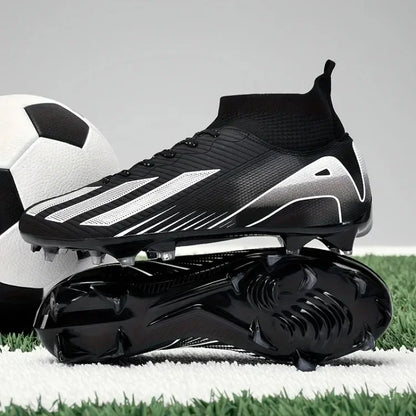 Men's New TF Football Boots Sneakers Society Turf Grass Ultralight Male Soccer Shoes Comfortable Ankle Football Shoes Futsal Fast