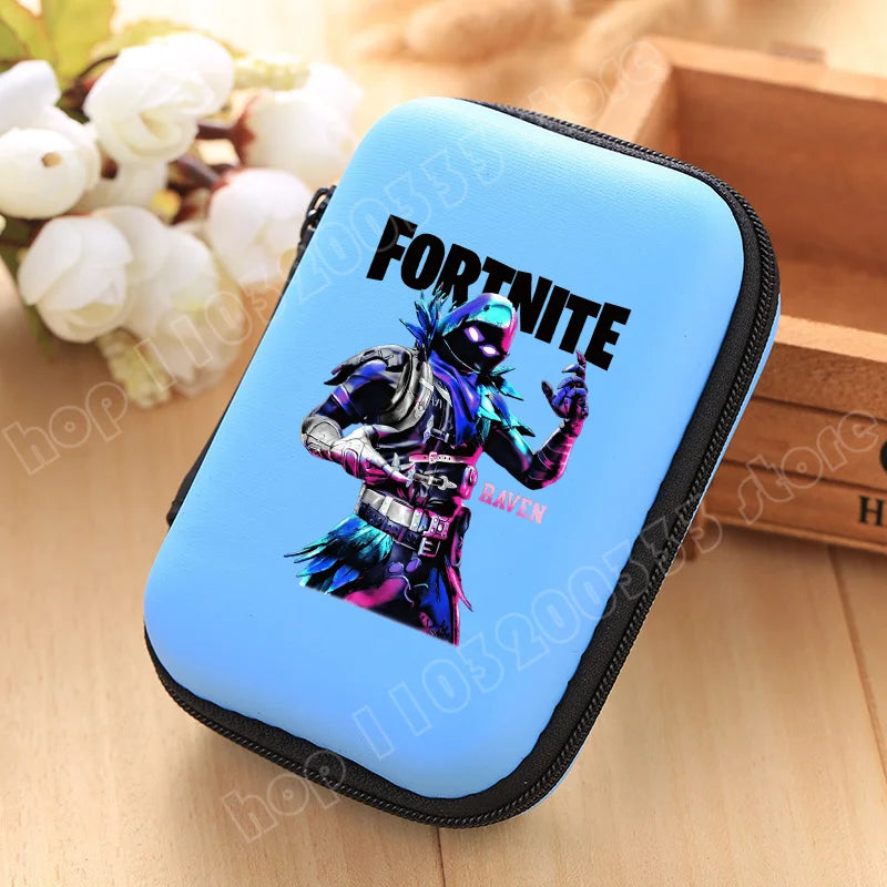 New Fortnite Storage Bag Multi-Function Data Cable Charger Organizer Travel Earphone Protective Pouch Children's Birthday Gift