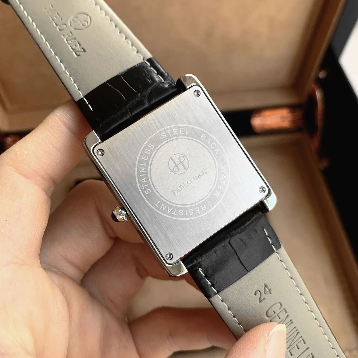 UTHAI Montre homme de luxe légère pour le travail, marque de luxe, carrée, classique, avec calendrier, étanche, bracelet, montre-bracelet à quartz pour homme, cadeau