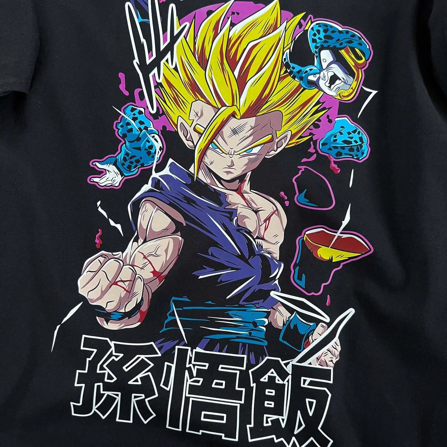 T-shirt in cotone a maniche corte con stampa Dragon Ball Z Son Goku Vegeta, per uomo e donna, stile Harajuku Y2K vintage, streetwear estivo