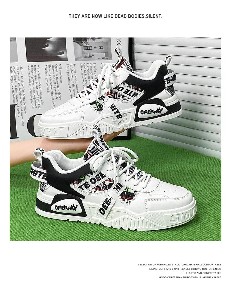 Skateboard Heren schoenen Zomersneakers Leer Casual Mode Outdoor Hardlopen Sport Wandelen Tennis Platform Designer Luxe