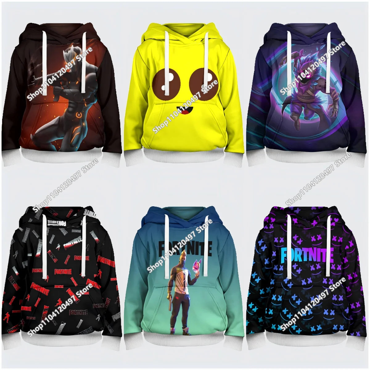 Nowe bluzy Fortnite 2025 z kapturem, nadruk 3D, bluza męska Harajuku z długim rękawem, krój oversize, unisex, odzież cosplayowa