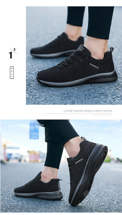 Męskie dzianinowe buty do biegania i chodzenia, casualowe sneakersy, oddychające sportowe buty do biegania, treningu i na siłownię, lekkie buty outdoorowe dla kobiet, rozmiary 38-47