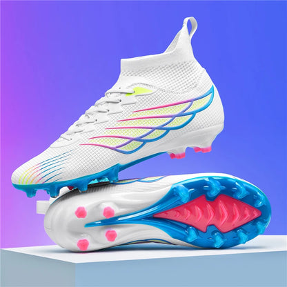 Chaussures de Football antidérapantes pour hommes, bottes de Football TF/FG, respirantes, pour l'extérieur, basses, antidérapantes, baskets de sport