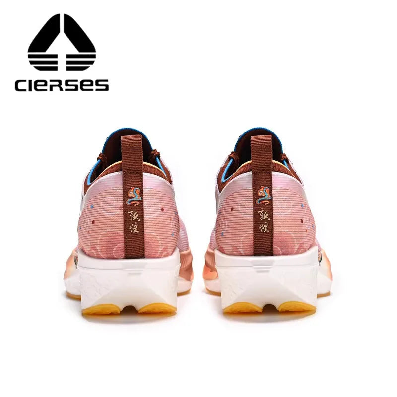 CIERSES Carbon Fiber Plate Marathon Running Racing Shoes Men Professional Stable Support Shock-Relief Rebound Training Shoes