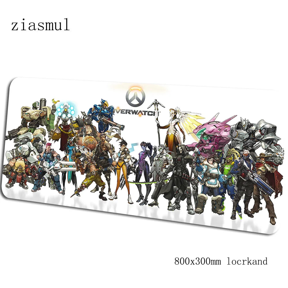 Overwatch Mouse Pad Gamer Aestheticism 800x300x3mm Notebook Mouse Mat Gaming Mousepad Cartoon Pad Mouse PC Desk Padmouse Mats