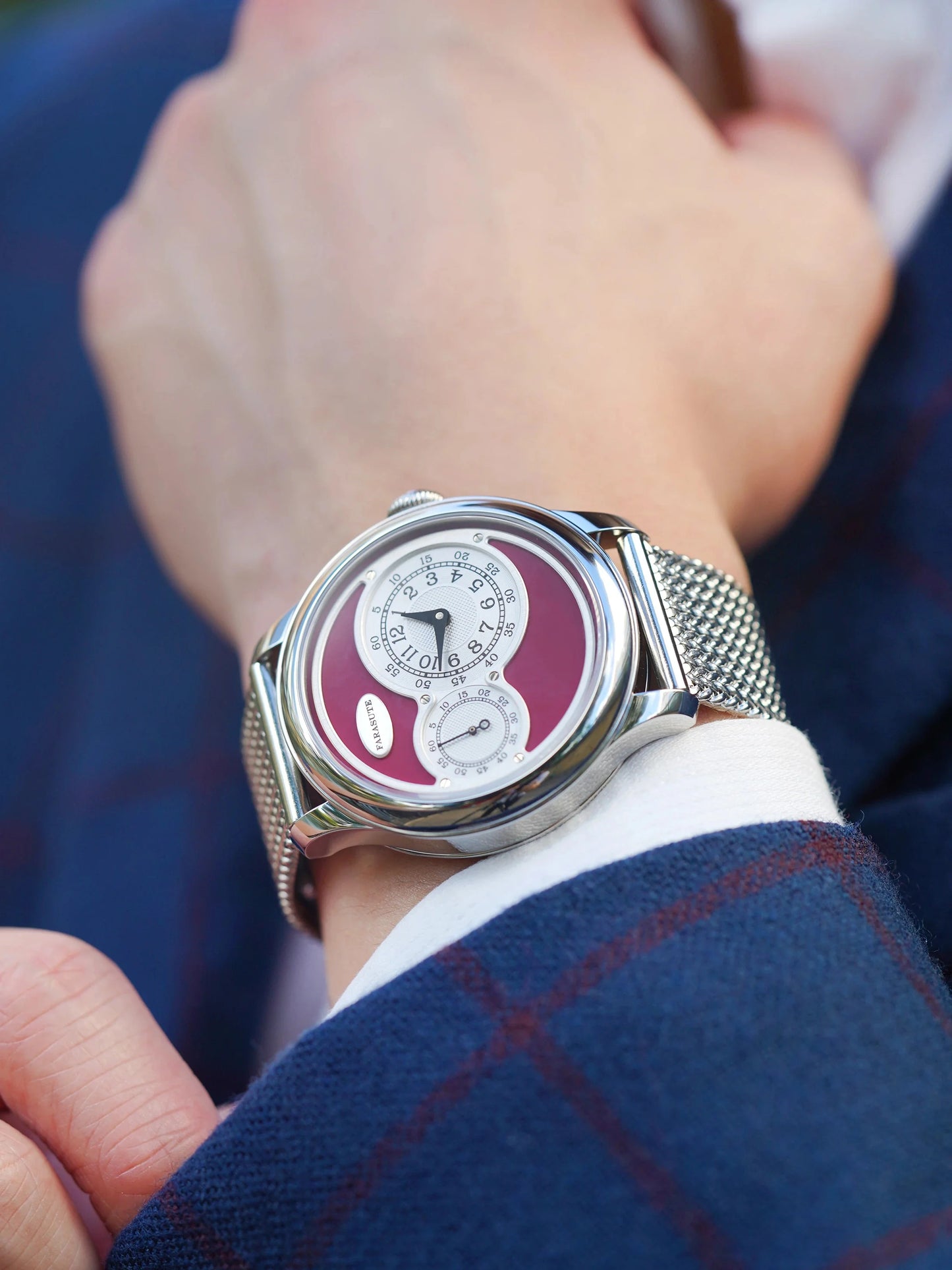 FARASUTE New Casual Fully Automatic Mechanical Men Watch Luxury Sapphire Stainless Steel Wristwatch 5Bar Waterproof Reloj Hombre