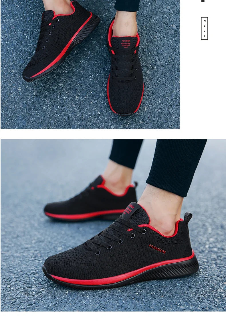 Męskie dzianinowe buty do biegania i chodzenia, casualowe sneakersy, oddychające sportowe buty do biegania, treningu i na siłownię, lekkie buty outdoorowe dla kobiet, rozmiary 38-47